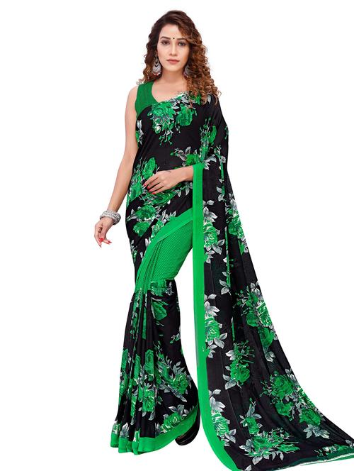 women printed casual wear sarees with blouse - 21480831 - Very Small Image - 1