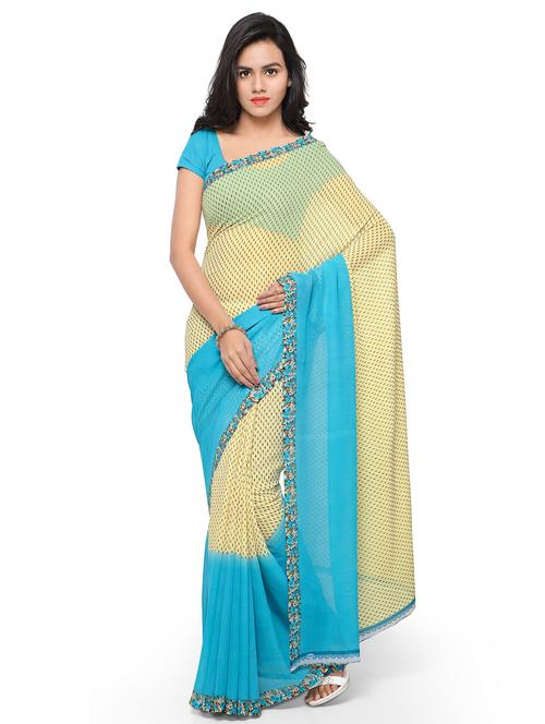 women printed casual wear saree with blouse - 21480856 - Very Small Image - 1