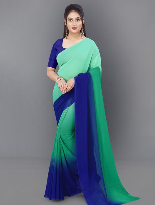 women ombre casual wear saree with blouse - 21480963 - Very Small Image - 1