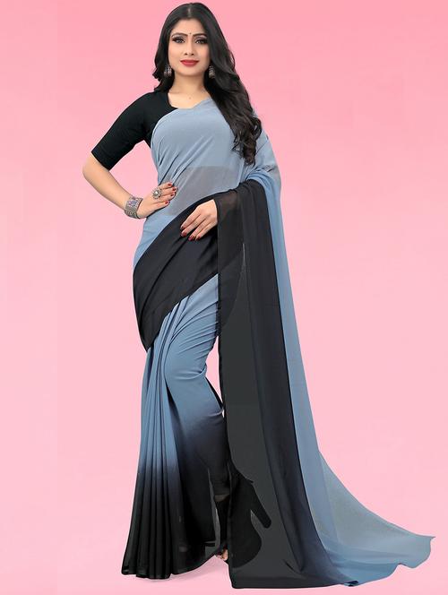 women ombre casual wear sarees with blouse - 21480988 - Very Small Image - 1