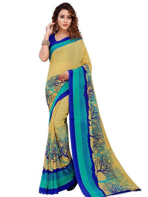 women printed casual wear sarees with blouse - 21481027 - Very Small Image - 1