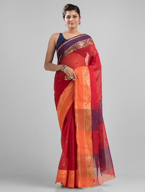 women self design handloom saree - 21481958 - Very Small Image - 1