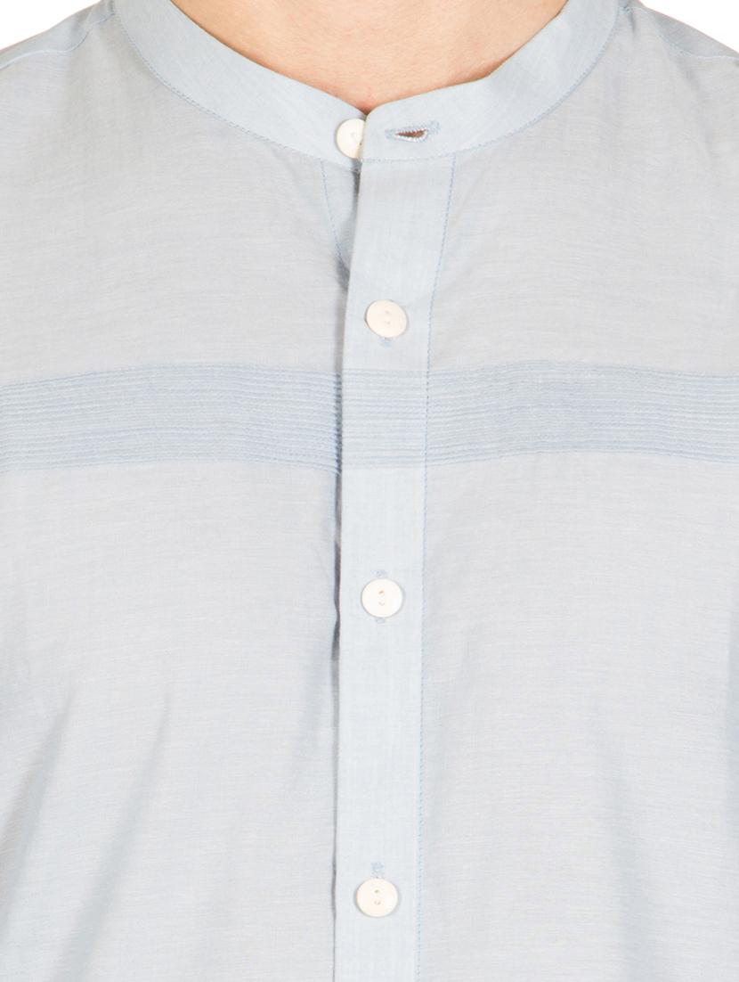 men long sleeved solid casual shirt - 21483144 - Zoom Image - 5
