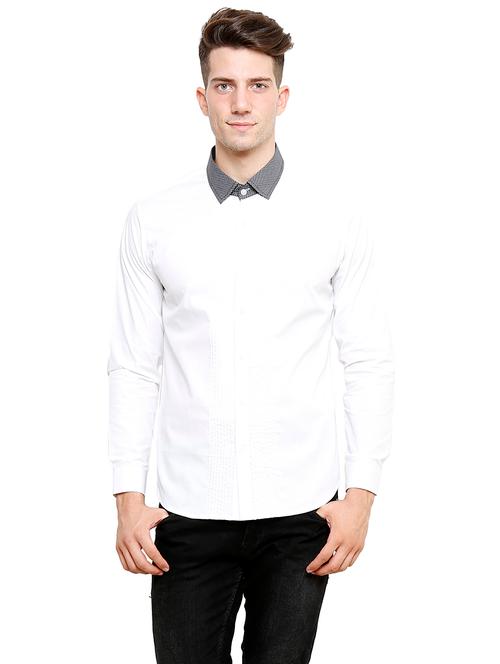 men long sleeved solid casual shirt - 21483164 - Very Small Image - 1