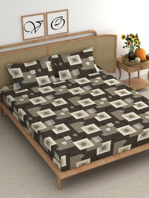 chhavi india 210 tc double king bedsheet - 21483282 - Very Small Image - 1