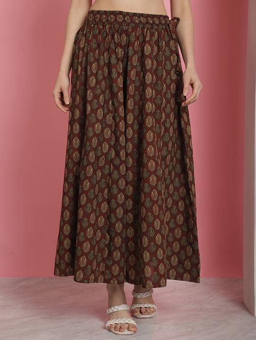 women printed cotton flared palazzo - 21483475 - Very Small Image - 1