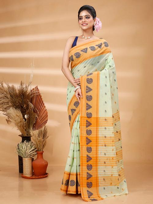 women self design tant saree - 21483520 - Very Small Image - 1