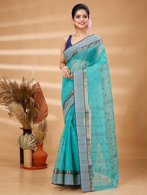women self design tant saree - 21483525 - Very Small Image - 1