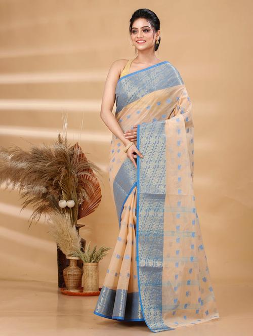 women self design tant saree - 21483540 - Very Small Image - 1
