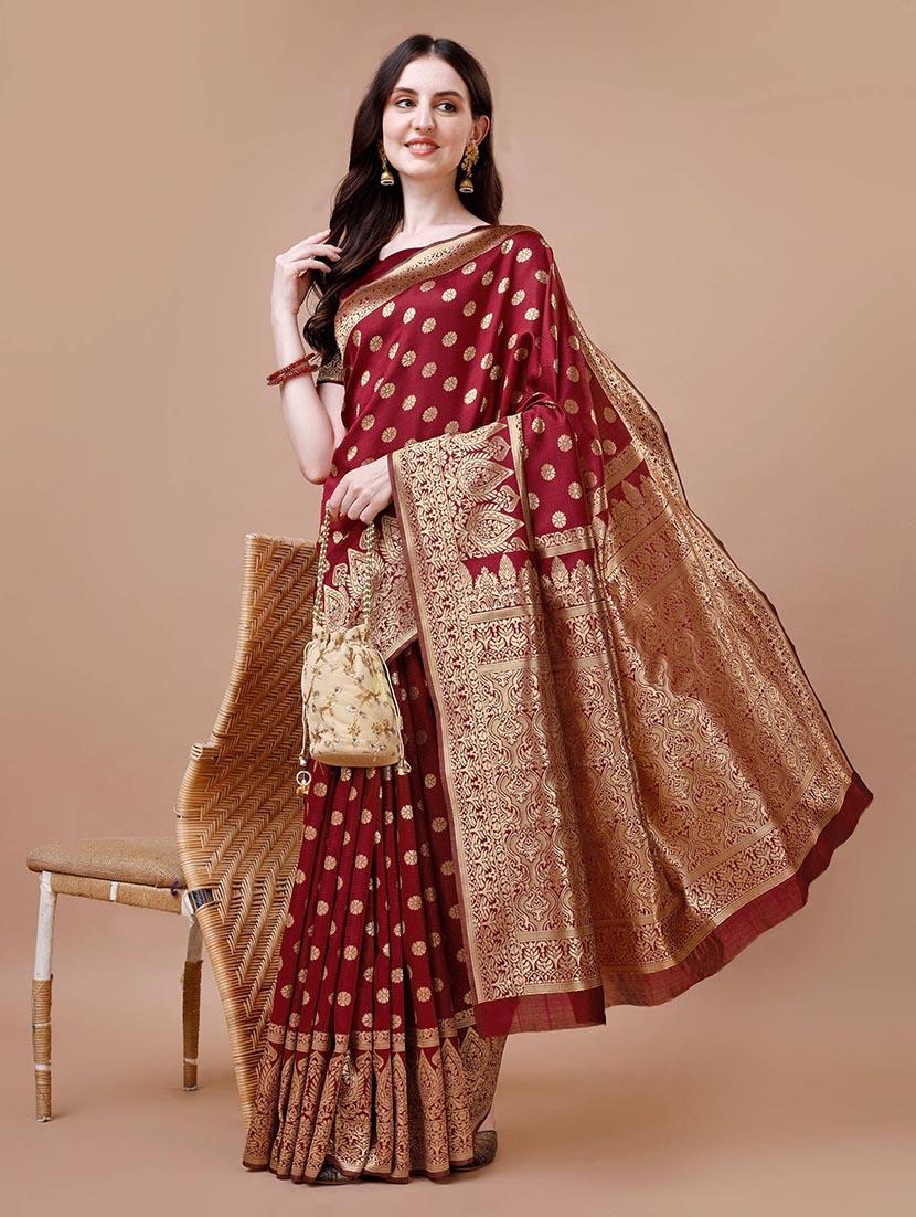 women self design banarasi saree with blouse - 21483765 - Standard Image - 2