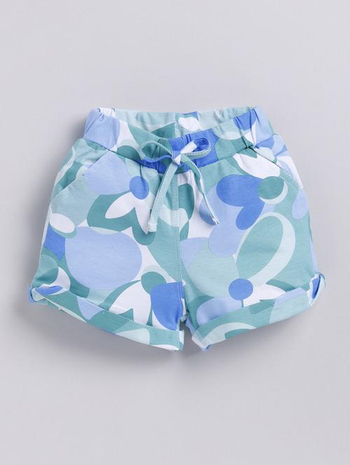 kids light blue cotton shorts  - 21484499 - Very Small Image - 1