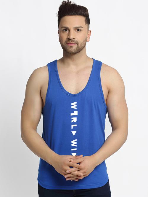 men round neck printed vest - 21484927 - Very Small Image - 1