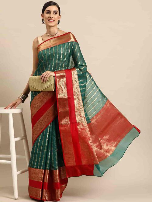 women self design kanjivaram saree - 21485262 - Very Small Image - 1