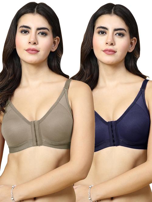 women pack of 2 solid t-shirt bra - 21486330 - Very Small Image - 1