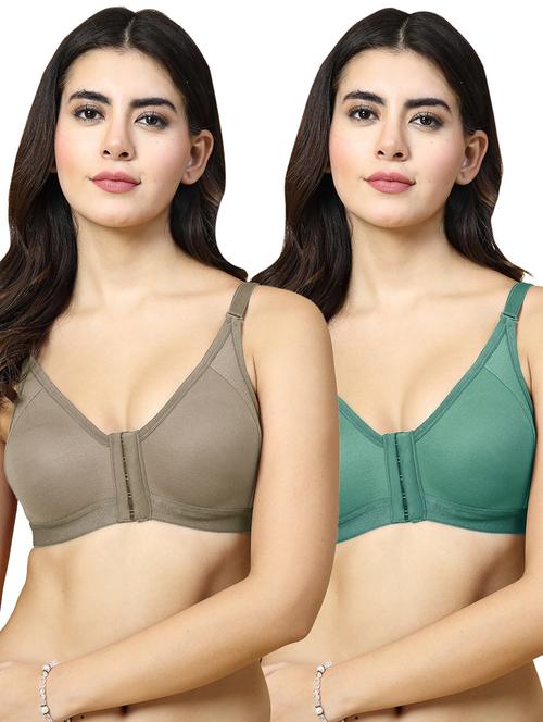 women pack of 2 solid t-shirt bra - 21486332 - Very Small Image - 1