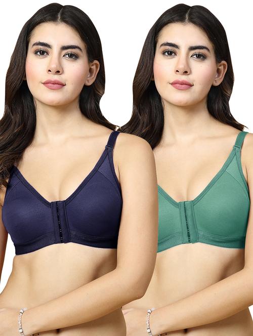 women pack of 2 solid t-shirt bra - 21486342 - Very Small Image - 1