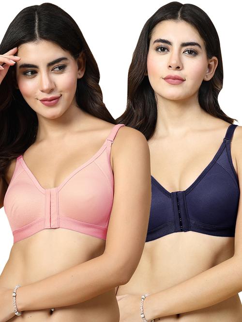 women pack of 2 solid t-shirt bra - 21486346 - Very Small Image - 1