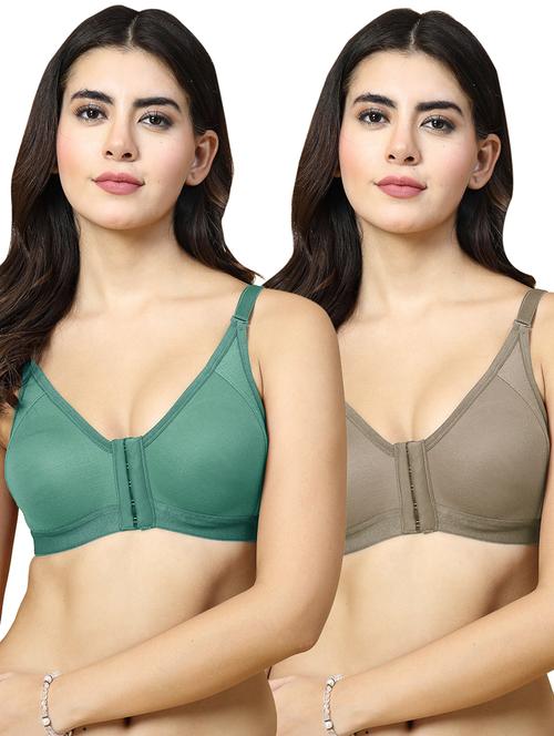 women pack of 2 solid t-shirt bra - 21486349 - Very Small Image - 1