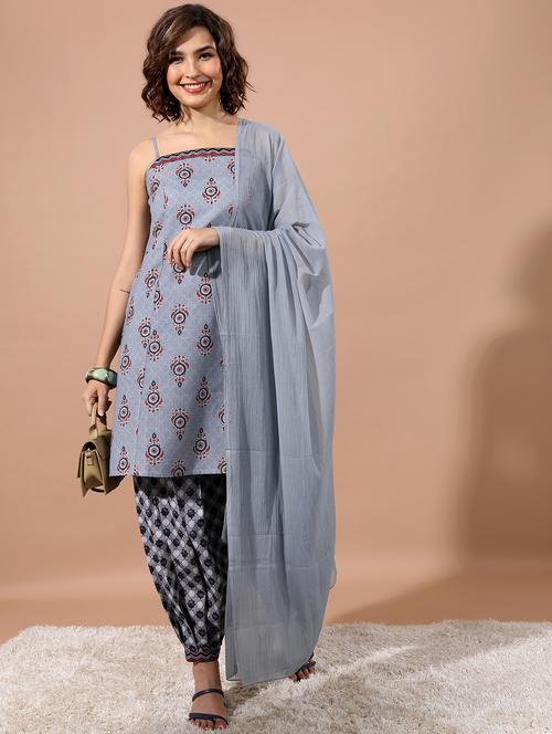women printed kurta salwar set with dupatta - 21486439 - Very Small Image - 1