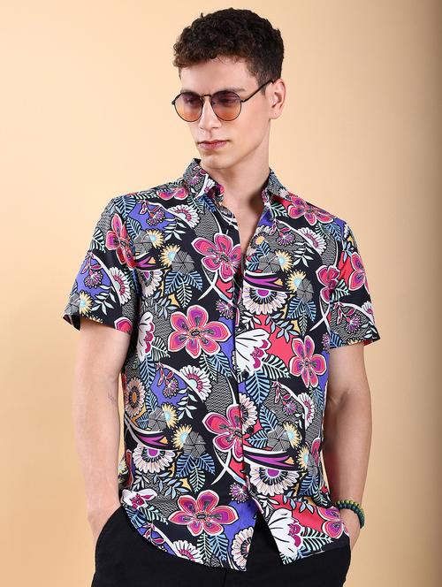 men collared printed casual shirt - 21486770 - Very Small Image - 1