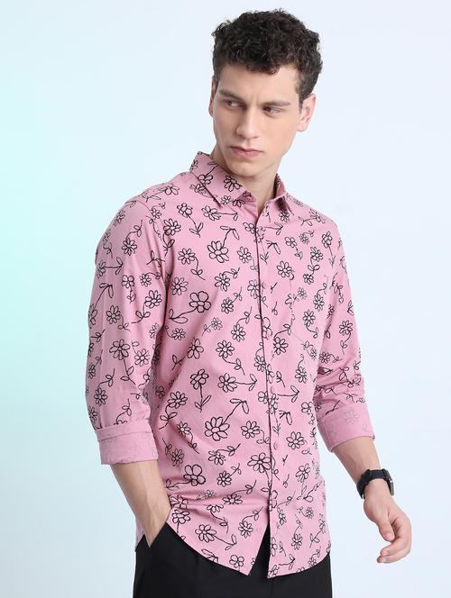 men collared printed casual shirt - 21486794 - Very Small Image - 1