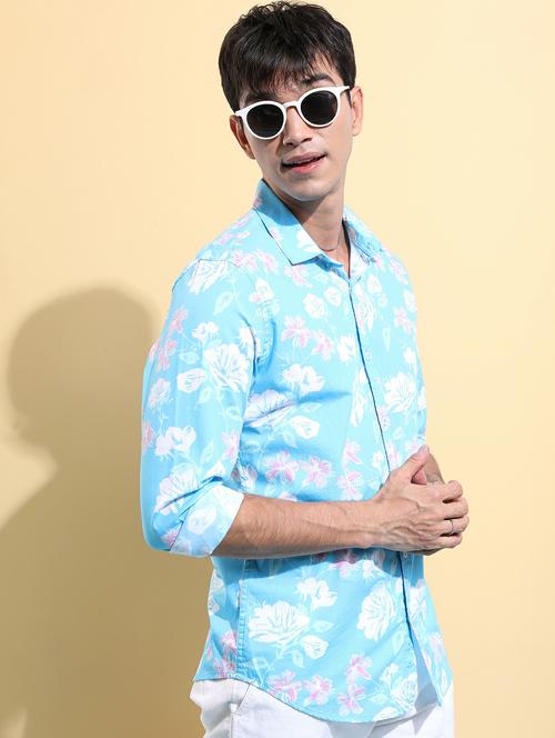 men collared printed casual shirt - 21486859 - Very Small Image - 1