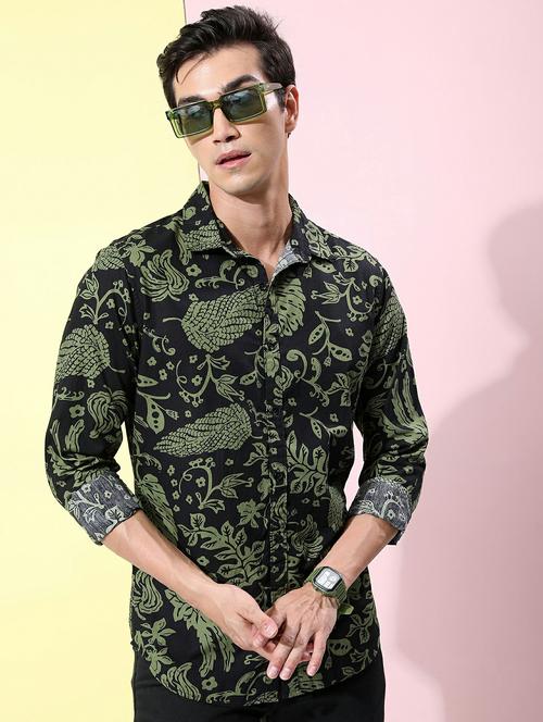 men collared printed casual shirt - 21486864 - Very Small Image - 1