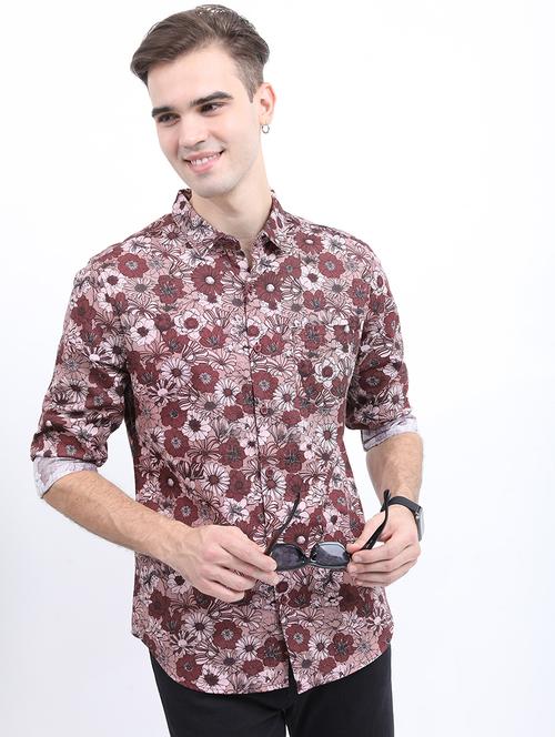 men printed collared casual shirt - 21486970 - Very Small Image - 1