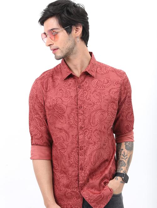 men printed collared casual shirt - 21486984 - Very Small Image - 1