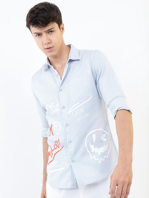 men printed collared casual shirt - 21487015 - Very Small Image - 1