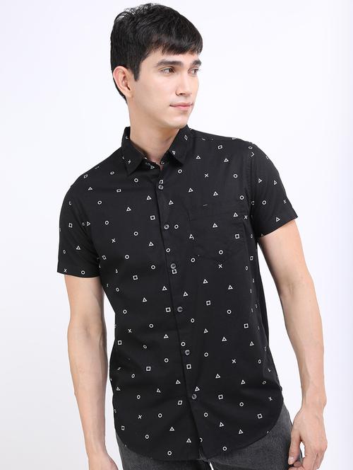 men printed collared casual shirt - 21487022 - Very Small Image - 1