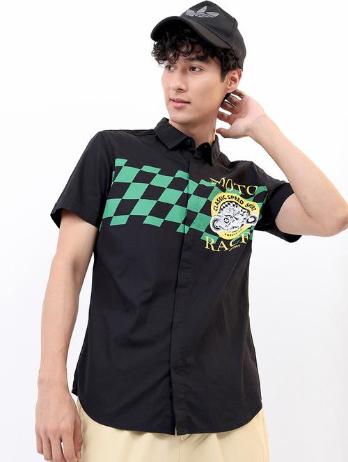 men printed collared casual shirt - 21487028 - Very Small Image - 1