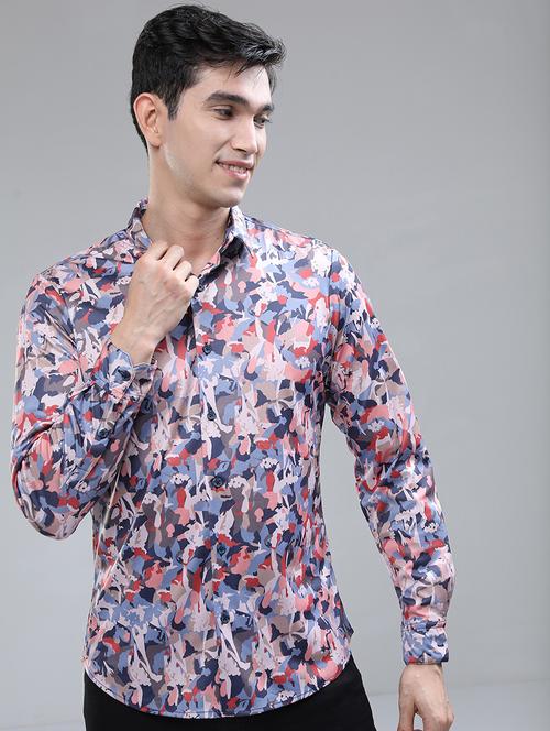 men printed collared casual shirt - 21487042 - Very Small Image - 1