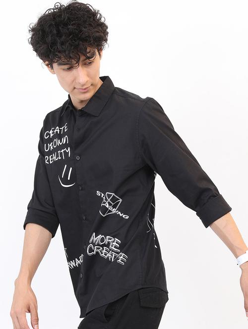 men printed collared casual shirt - 21487052 - Very Small Image - 1