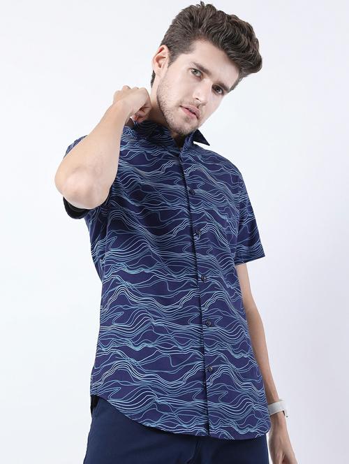 men collared printed casual shirt - 21487136 - Very Small Image - 1