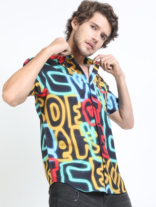 men collared short sleeves casual shirt - 21487225 - Very Small Image - 1