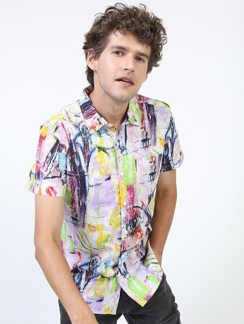 men collared short sleeves casual shirt - 21487226 - Very Small Image - 1