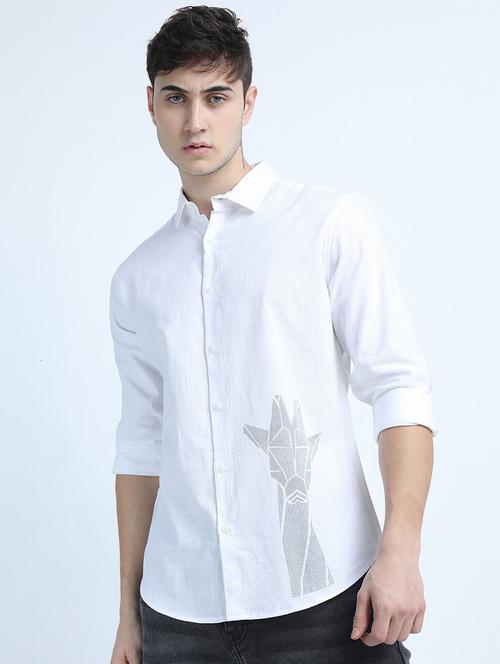 men long sleeved solid casual shirt - 21487504 - Very Small Image - 1