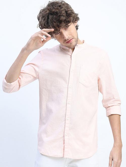 men collared solid casual shirt - 21487580 - Very Small Image - 1
