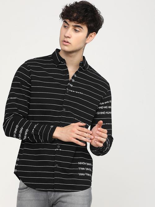 men collared stripes casual shirt - 21487635 - Very Small Image - 1