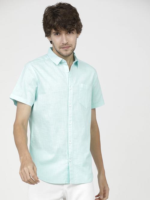 men collared short sleeves casual shirt - 21487742 - Very Small Image - 1