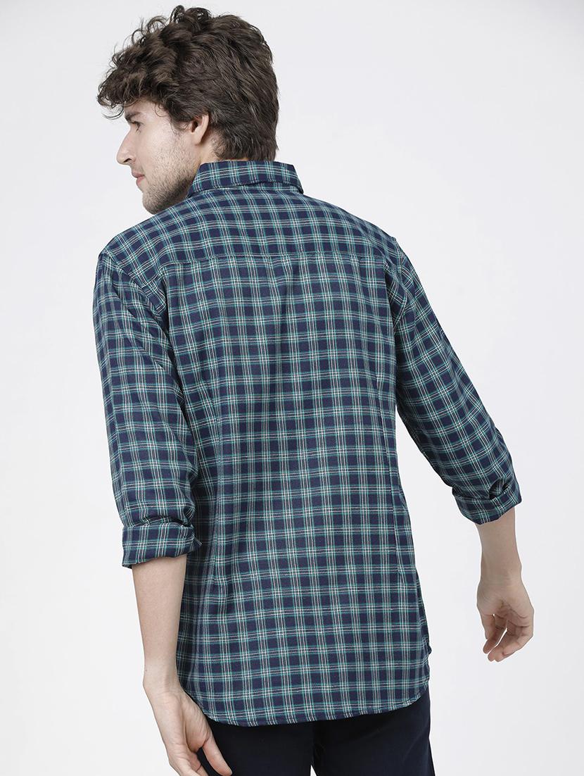 men collared checks casual shirt - 21487748 - Standard Image - 3