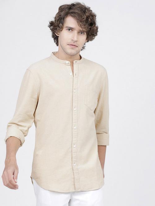 men solid long sleeve casual wear shirt - 21487814 - Very Small Image - 1