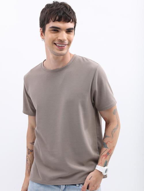 men round neck plain t-shirt - 21487990 - Very Small Image - 1