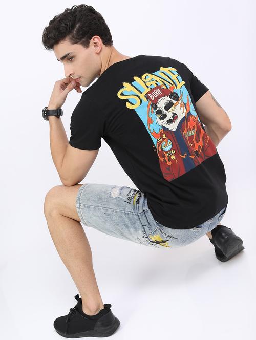 men short sleeved back printed t-shirt - 21488022 - Very Small Image - 1