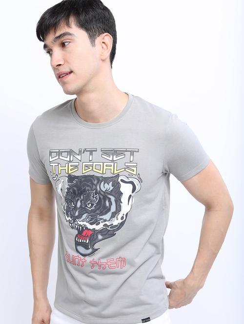 men short sleeved front printed t-shirt - 21488030 - Very Small Image - 1