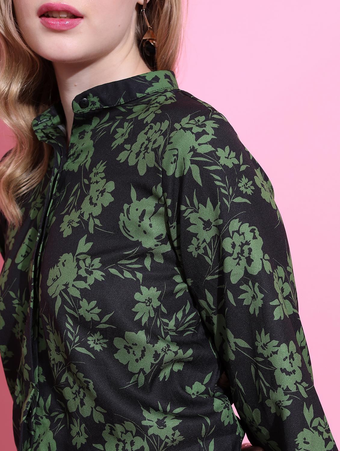 women black cotton blend regular shirt - 21488464 - Zoom Image - 4