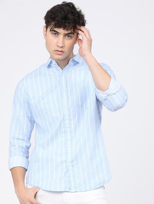 men striped casual shirt - 21488506 - Very Small Image - 1
