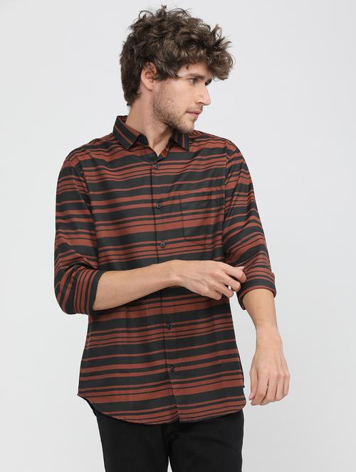 men striped casual shirt - 21488536 - Very Small Image - 1