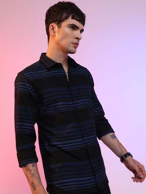 men striped casual shirt - 21488581 - Very Small Image - 1